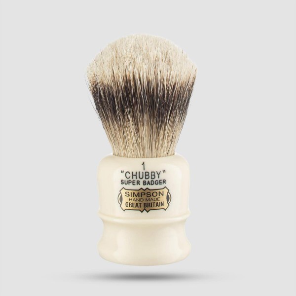 Shaving Brush - Simpson - Super Badger, Chubby 1 (Ch1)