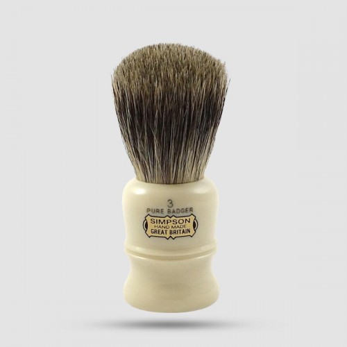 Shaving Brush - Simpson - Pure Badger, Duke 3 (D3)