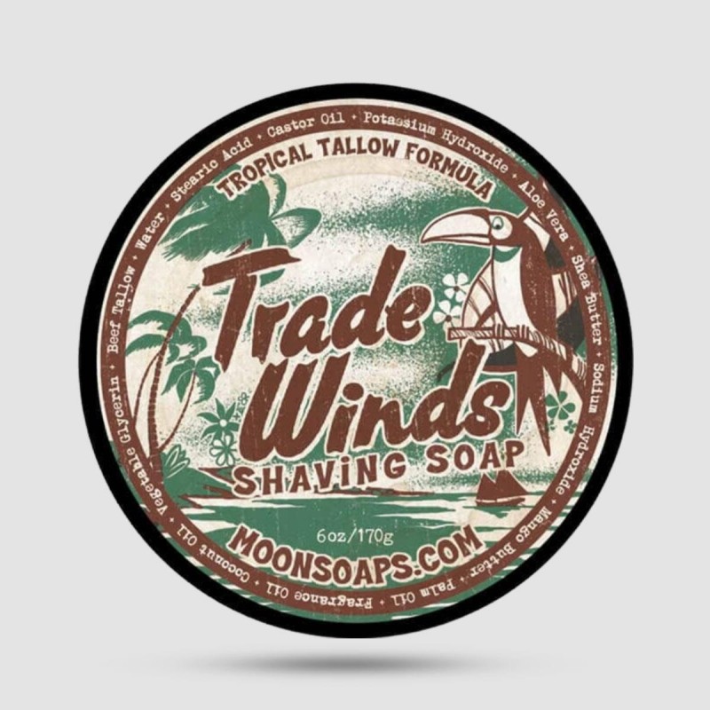 Shaving Soap - Moon Soaps - Trade Winds 170g