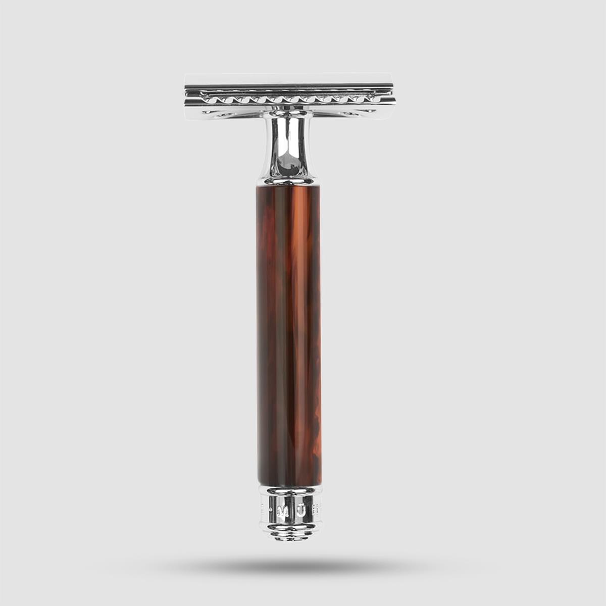 Safety Razor - Muhle  - R 108 Closed Comb, Tortoiseshell