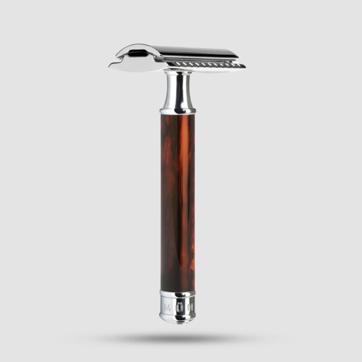 Safety Razor - Muhle  - R 108 Closed Comb, Tortoiseshell