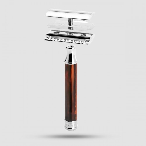 Safety Razor - Muhle  - R 108 Closed Comb, Tortoiseshell