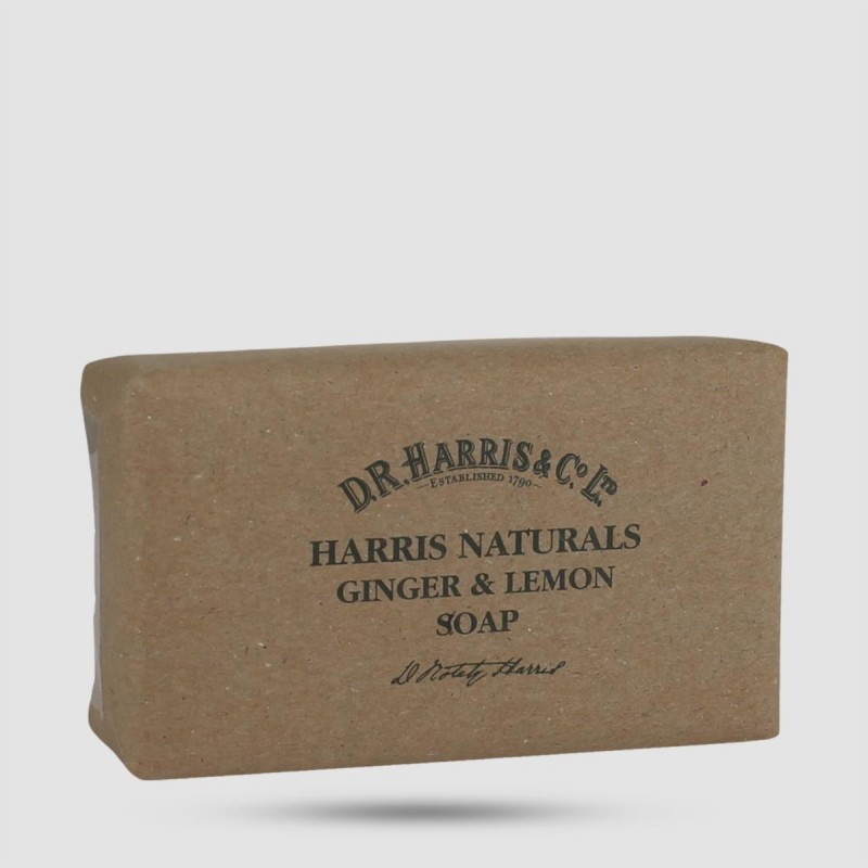 Soap -  D.R Harris - Naturals Ginger & Lemon 200g