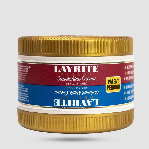 Κρέμα Για Μαλλιά - Layrite - Dual Chamber- Natural Matte 70.9g & Supershine Cream 70.9g