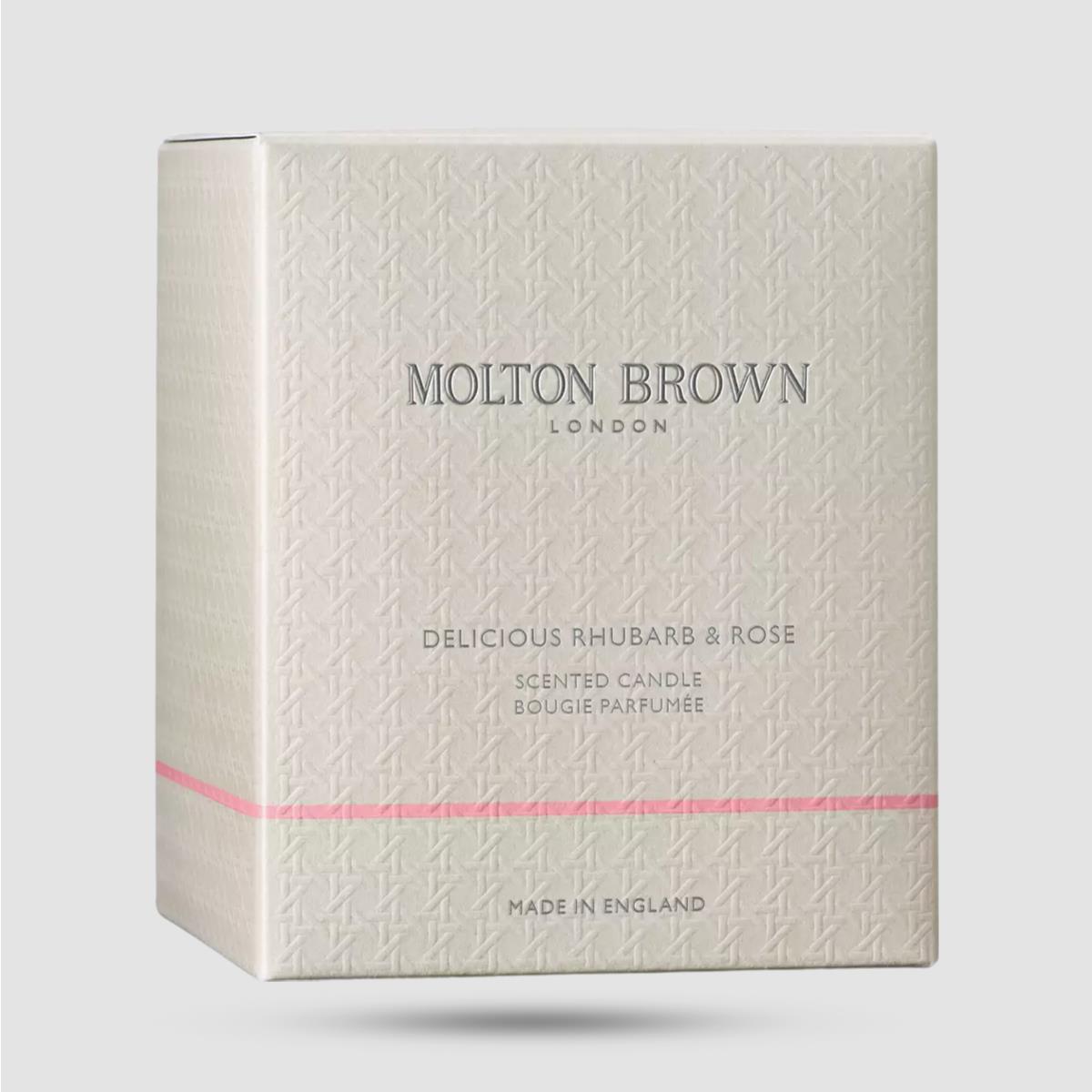 Αρωματικό Κερί Χώρου - Molton Brown - Delicious Rhubarb & Rose Signature Candle 190g