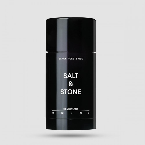 Natural Deodorant Stick - Salt and Stone -  Black Rose & Oud | Extra Strength 75g