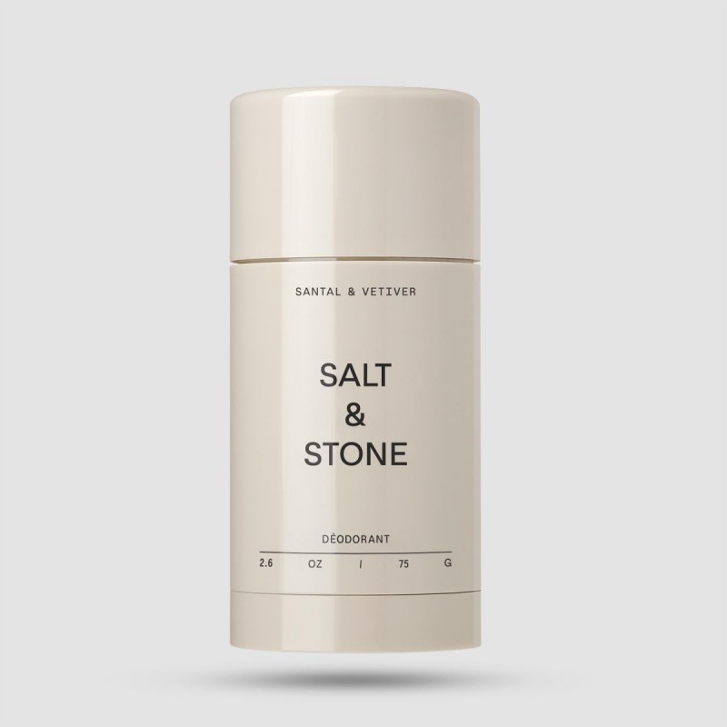 Natural Deodorant - Salt and Stone - Vetiver + Sandalwood | Extra Strength 75g