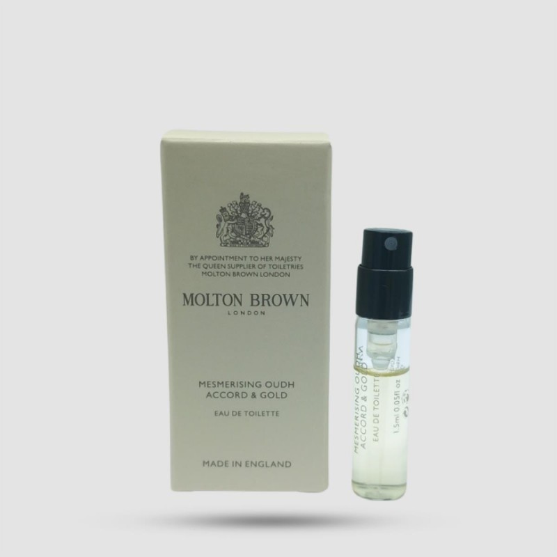 Eau De Toilette - Molton Brown - Mesmerising Oudh Accord & Gold Sample Spray 1,5ml