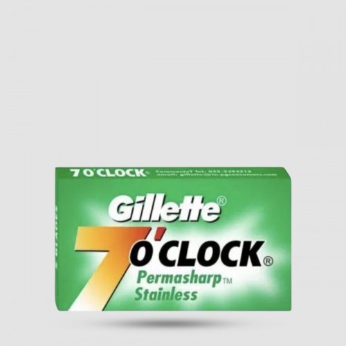 Ανταλλακτικές Λεπίδες Ξυρίσματος - Gillette - 7 O Clock Permasharp Stainless 1 x 10