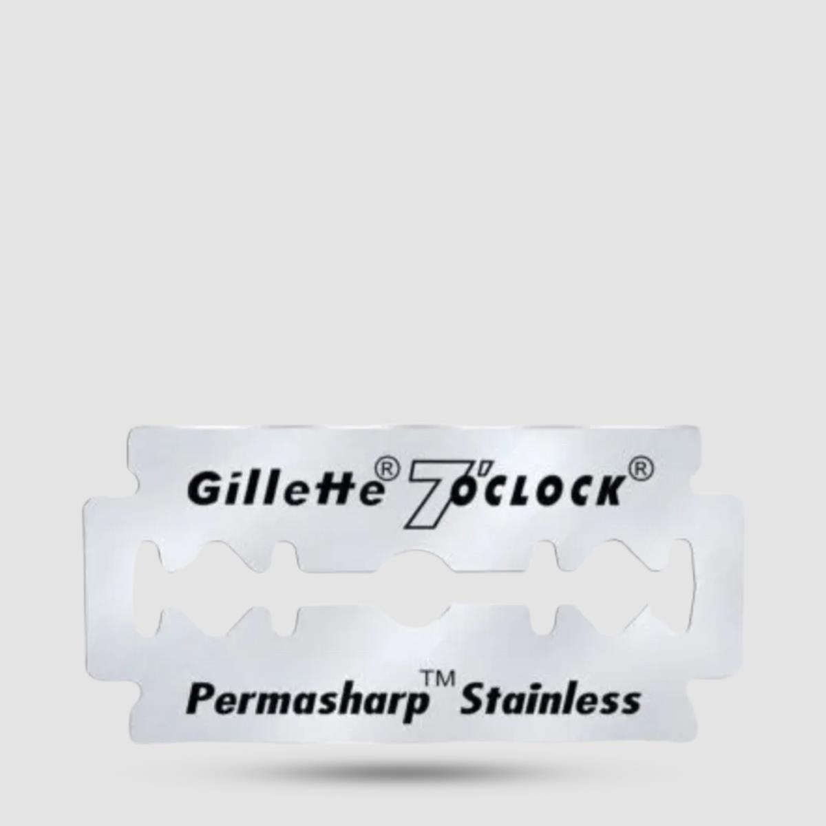 Ανταλλακτικές Λεπίδες Ξυρίσματος - Gillette - 7 O Clock Permasharp Stainless 1 x 10