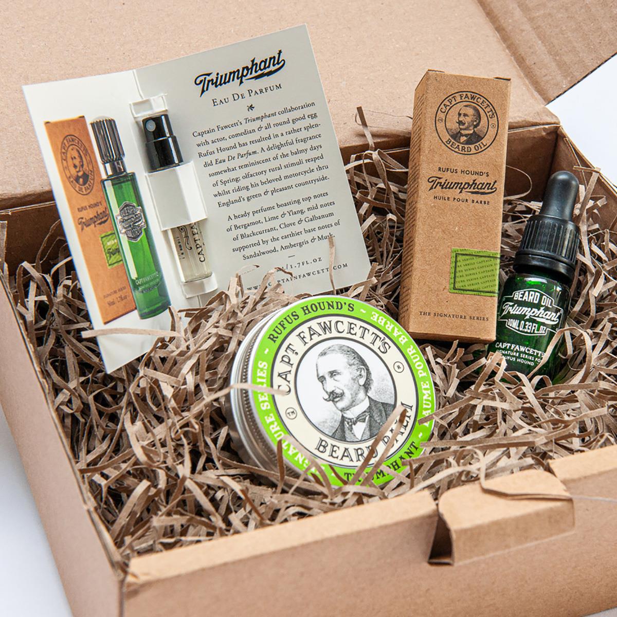 Gift Set - Captain Fawcett - Rufus Hound's Triumphant Oil, Balm & Parfum