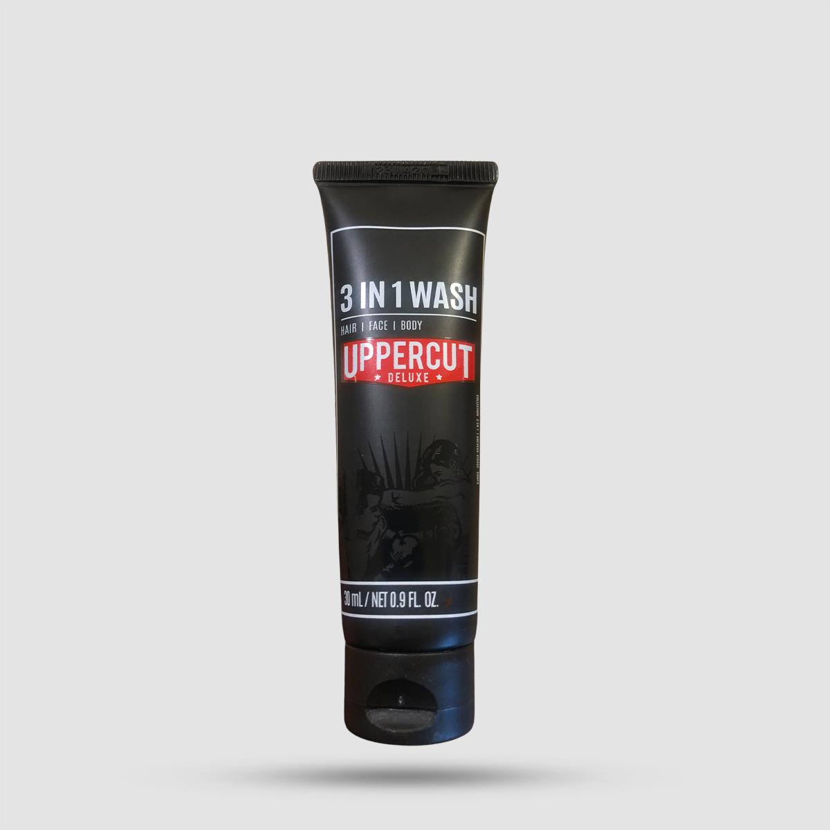 Hair | Face & Body Wash - Uppercut Deluxe - 3 in 1 Wash 30ml