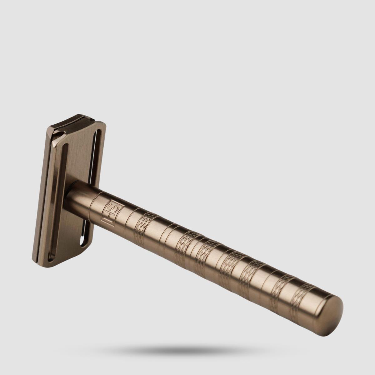 Safety Razor - Henson Shaving - 2.0 Tan (Bronze) Aluminum Medium