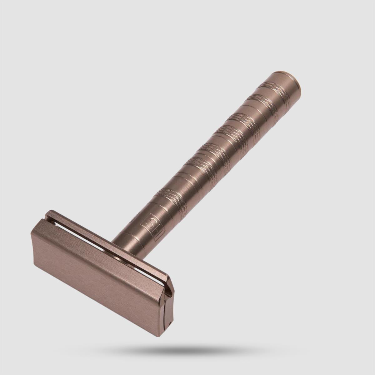 Safety Razor - Henson Shaving - 2.0 Tan (Bronze) Aluminum Medium