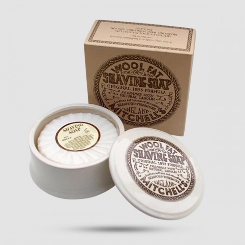 Shaving Soap New Formula - Mitchell's Luxury - And Ceramic Soap Dish 125g