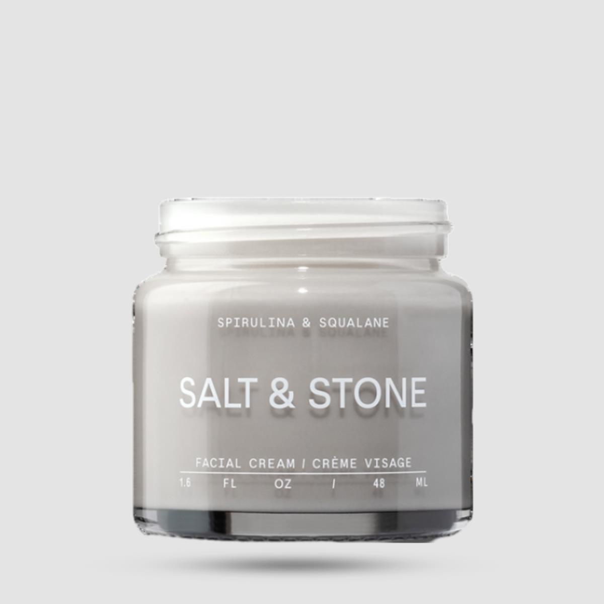 Κρέμα Προσώπου - Salt And Stone - Spirulina & Squalane 48ml