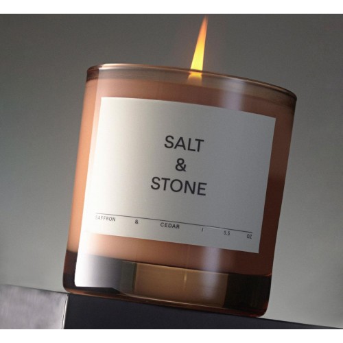 Αρωματικό Κερί - Salt & Stone - Saffron & Cedar 240g από την SALT & STONE - Αρωματικό Κερί & Diffuser για Χαλαρωτική Ατμόσφαιρα