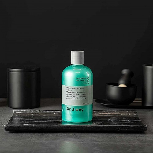 Σαμπουάν Για Μαλλιά Και Σώμα Anthony Invigorating Rush 355ml - Grooming - Αναζωογονητικό με glycerin