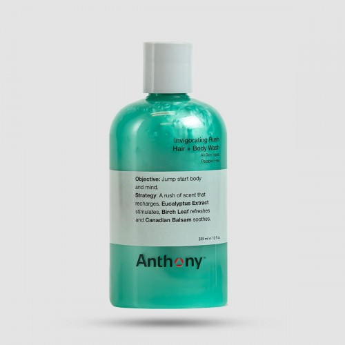 Σαμπουάν Για Μαλλιά Και Σώμα Anthony Invigorating Rush 355ml - Grooming - Αναζωογονητικό με glycerin
