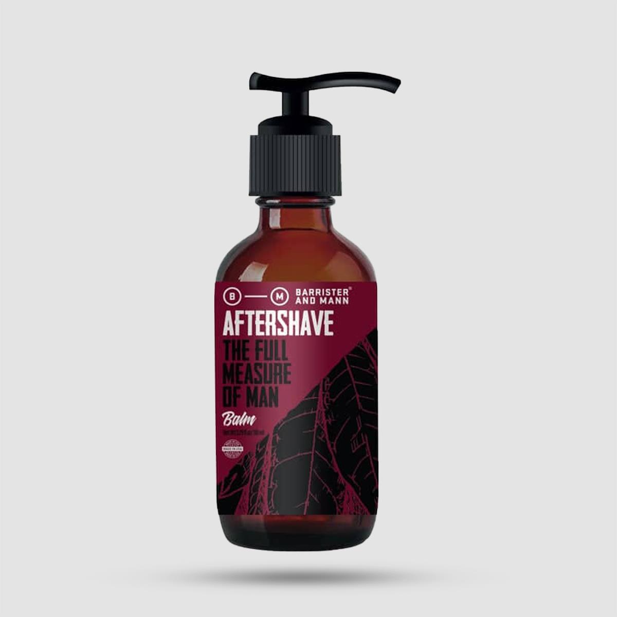 Aftershave Balm Full Measure of Man Barrister And Mann - Alcohol-free soothing balm with hyaluronic acid