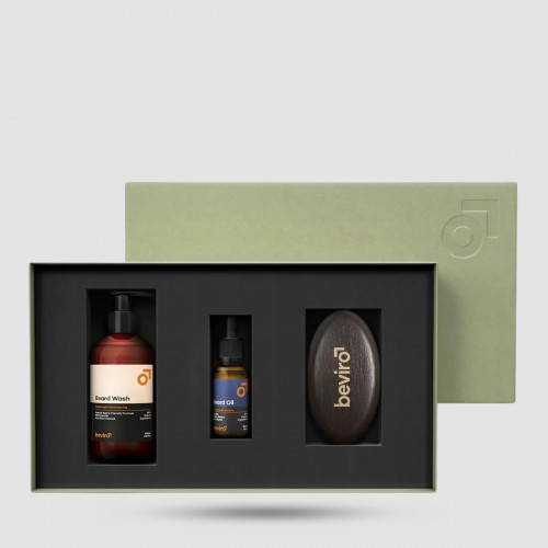 Beviro Honkatonk Vanilla Beard Care Kit - Beard Care Set - 5 Natural Oils