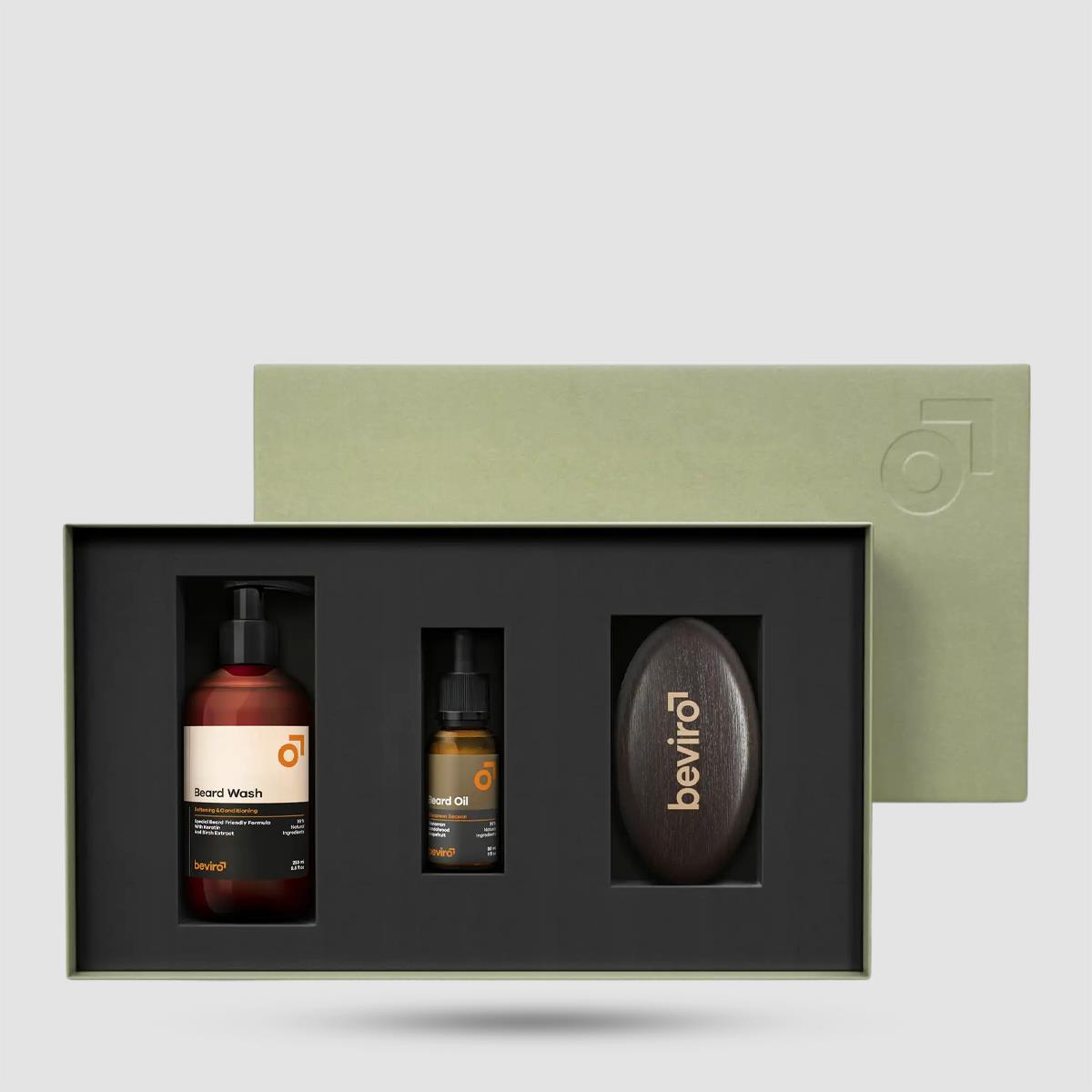 Beviro Cinnamon Season Beard Care Kit - Grooming - Φυσικό έλαιο και σαμπουάν γενειάδας