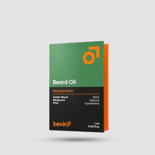 Beviro Bergamia Wood Beard Oil 1ml Sample - Grooming - Sample Size