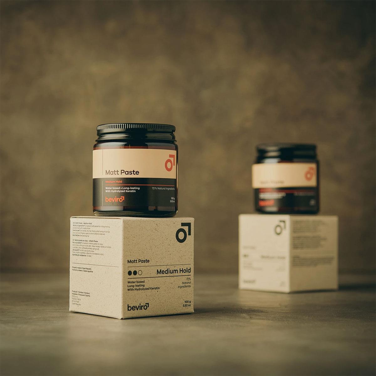 Matte Paste Beviro Medium Hold 100g - Πάστα styling μαλλιών - Ματ αποτέλεσμα