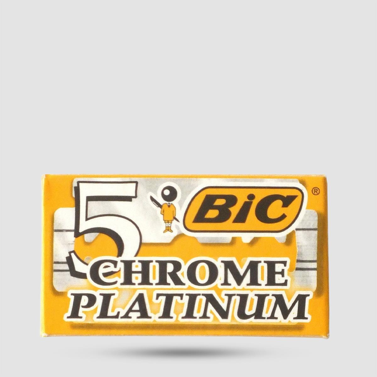 Ανταλλακτικές Λεπίδες Ξυρίσματος BIC Chrome Platinum - Grooming - Τριπλή ακόνιση