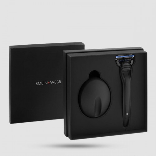 Bolin Webb X1 Razor & Stand Matte Black - 5-blade razor with magnetic base