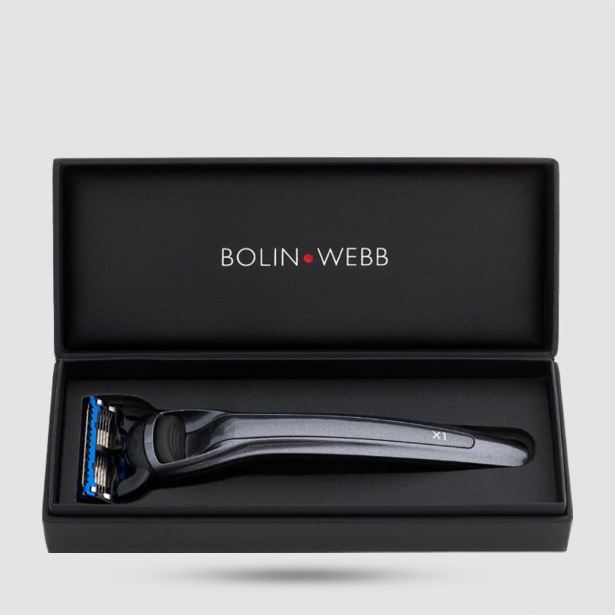 Ξυράφι 5 Λεπίδων Bolin Webb X1 Eiger Grey - Premium Shaving Tool - Φινίρισμα ποιότητας αυτοκινήτου