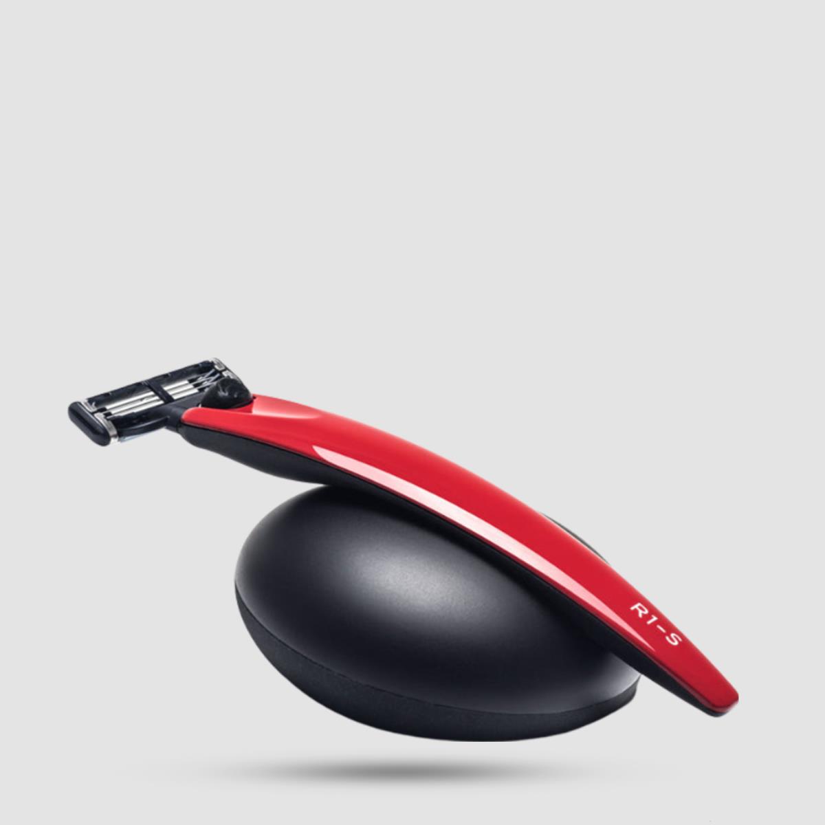 3-Blade Razor Bolin Webb R1-S Monza Red - Shaving Tools - Premium automotive finish