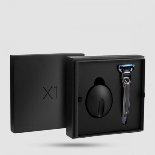 5-Blade Razor With Stand Bolin Webb X1 Carbon - Shaving Tools - Carbon Fibre