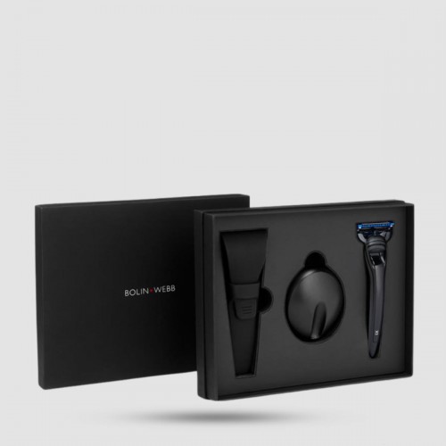 Ξυράφι 5 Λεπίδων Bolin Webb X1 Nero Black - Εργαλεία Ξυρίσματος - Μαγνητική Βάση και Θήκη