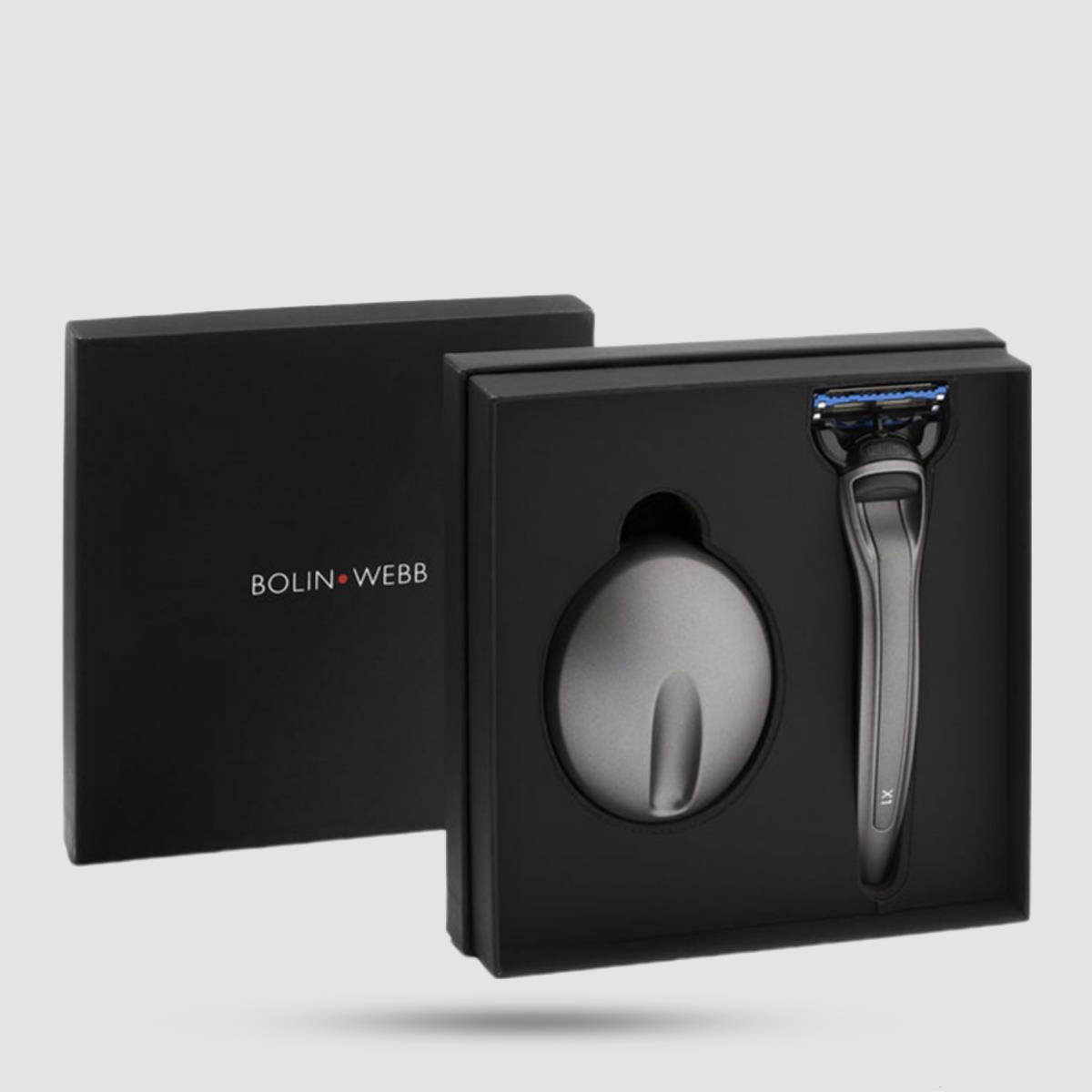 Ξυράφι 5 Λεπίδων Bolin Webb X1 Razor & Stand Matte Graphite - Premium Shaving Tools