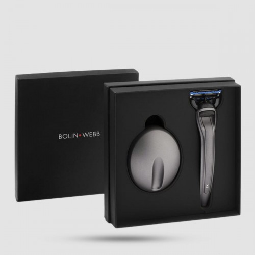 Ξυράφι 5 Λεπίδων Bolin Webb X1 Razor & Stand Matte Graphite - Premium Shaving Tools