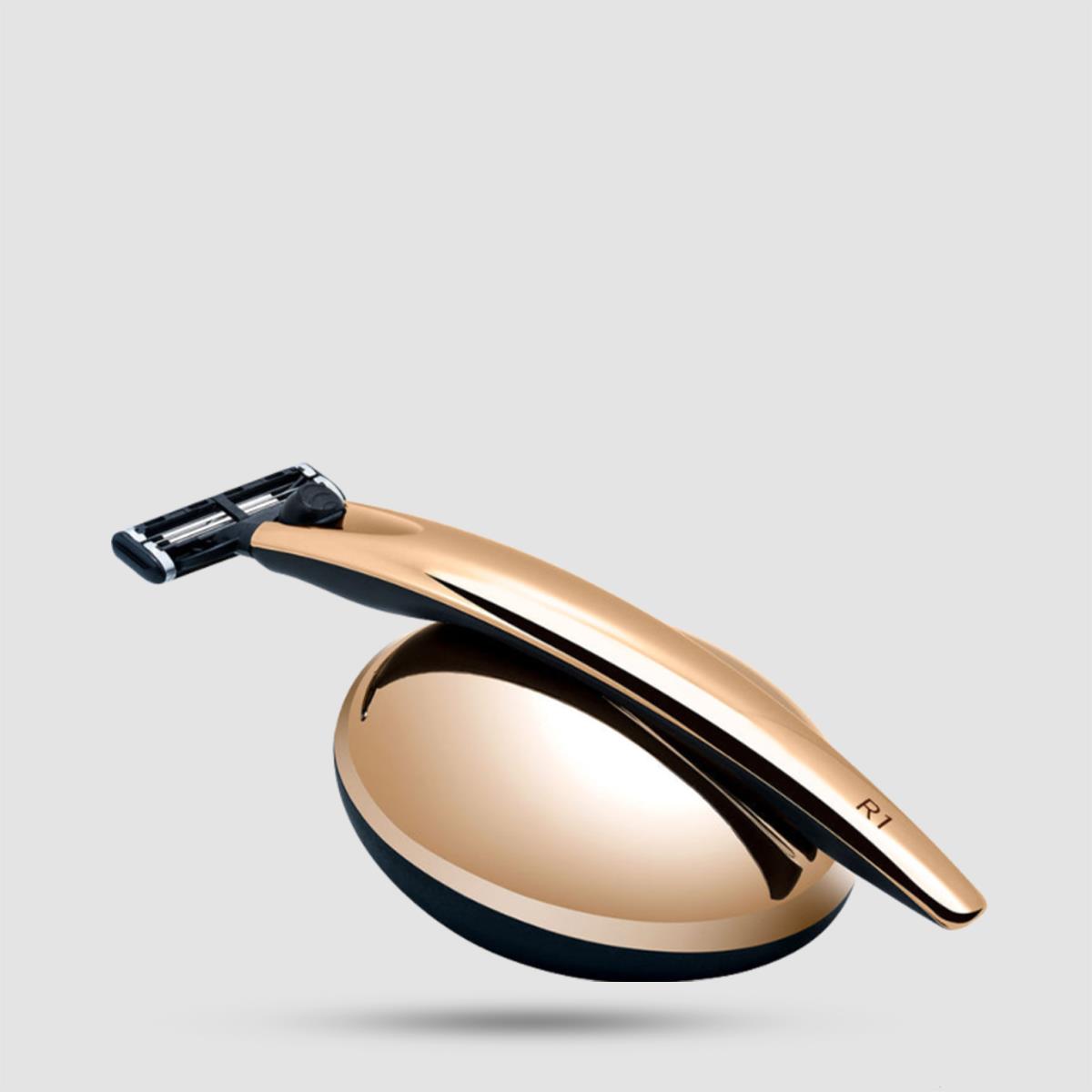 Ξυράφι 3 Λεπίδων Bolin Webb R1 24ct Gold - Εργαλεία Ξυρίσματος - Επίστρωση 24 καρατίων χρυσού