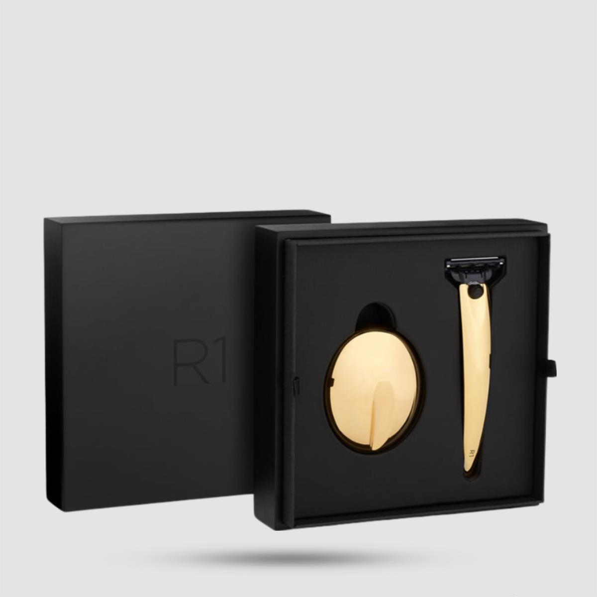 Ξυράφι 3 Λεπίδων Bolin Webb R1 24ct Gold - Εργαλεία Ξυρίσματος - Επίστρωση 24 καρατίων χρυσού