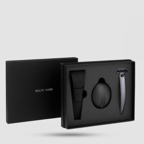 3-Blade Razor Bolin Webb R1 Razor Stand Graphite - Shaving Tools - Premium British craftsmanship