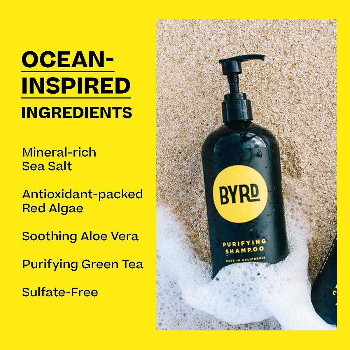 BYRD Purifying Shampoo 473ml - Sulfate-Free Σαμπουάν με Θαλάσσια Φύκια