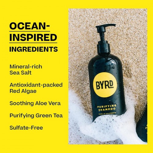 BYRD Purifying Shampoo 473ml - Sulfate-Free Σαμπουάν με Θαλάσσια Φύκια