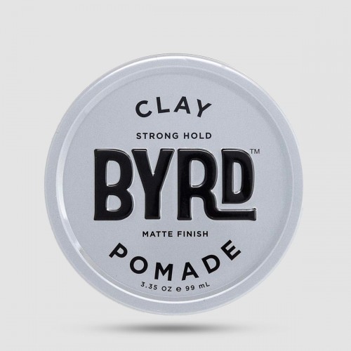 Clay Pomade Byrd - Πομάδα Μαλλιών - Ultra matte φινίρισμα με δυνατό κράτημα