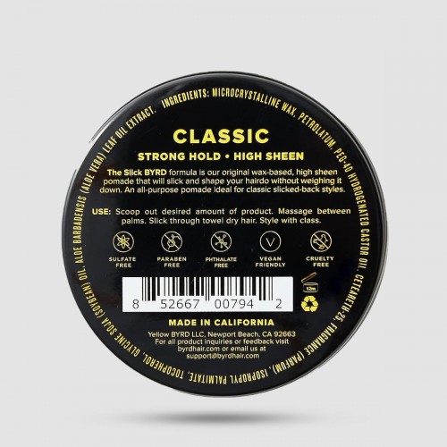 Byrd Classic Pomade 99ml - Πομάδα Μαλλιών - Μέτρια λάμψη και ευέλικτο κράτημα