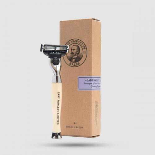 Σετ Ξυρίσματος Captain Fawcett - Ξυριστική Μηχανή, Πινέλο και Σαπούνι 110g - Ιδανικό για ξηρό δέρμα