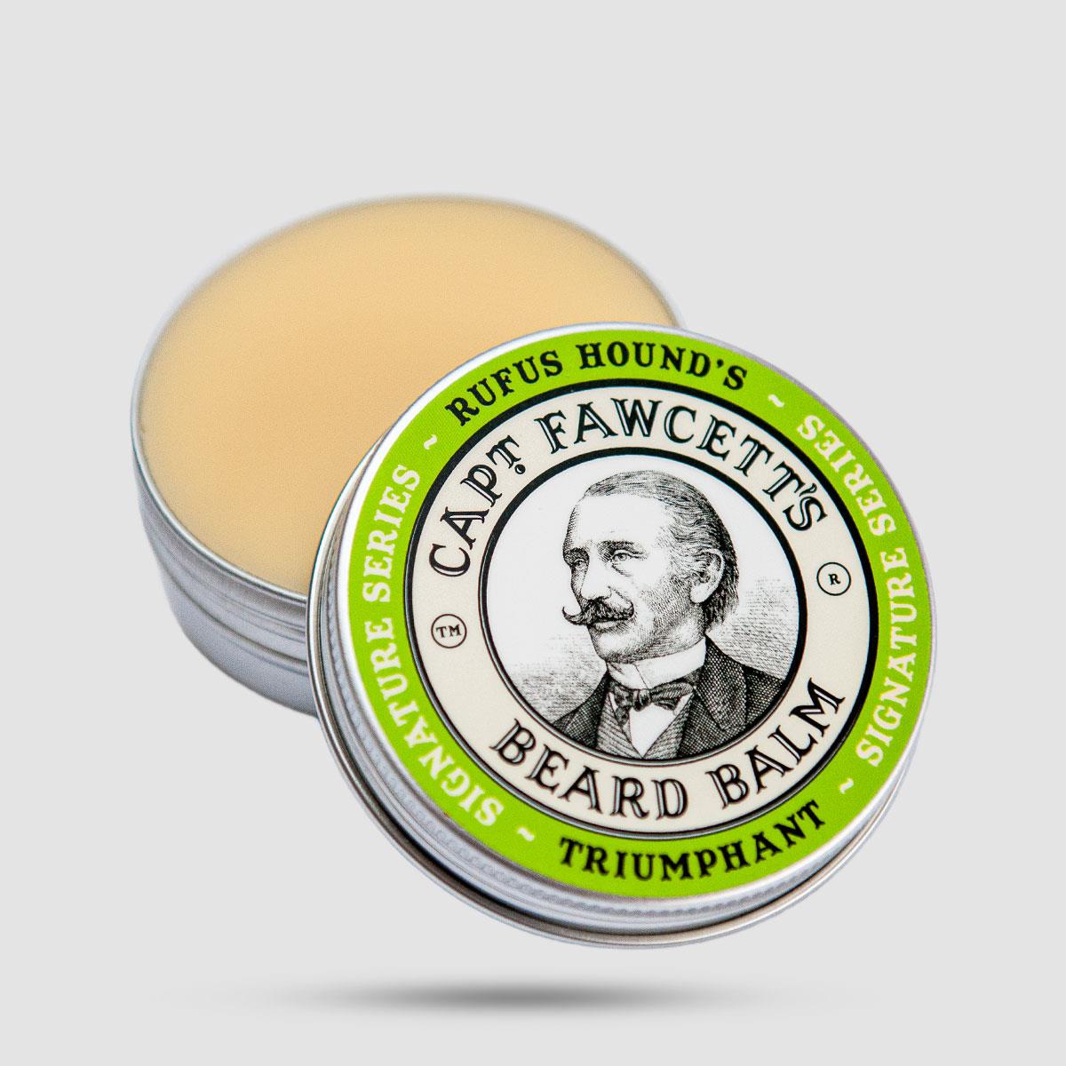 Captain Fawcett Rufus Hound's Triumphant Beard Balm - Μπάλμ Γενιών με Sweet Almond Oil - 60ml