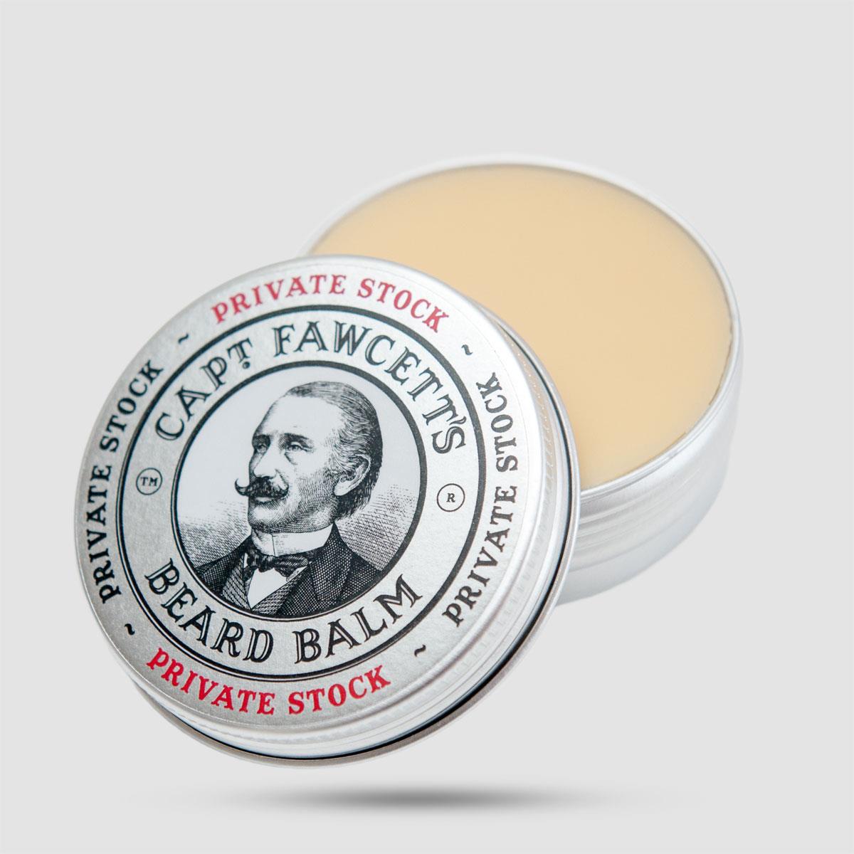 Captain Fawcett Private Stock Beard Balm 60ml - Balm για γένια με φυσικό κερί candelilla