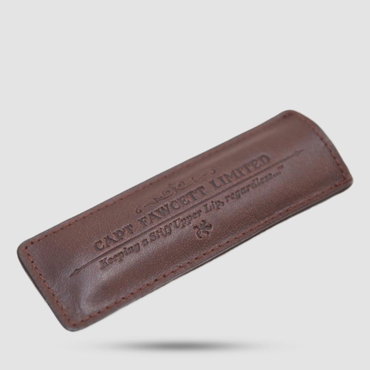 Captain Fawcett beard comb leather case - Grooming accessories - Handcrafted from natural leather