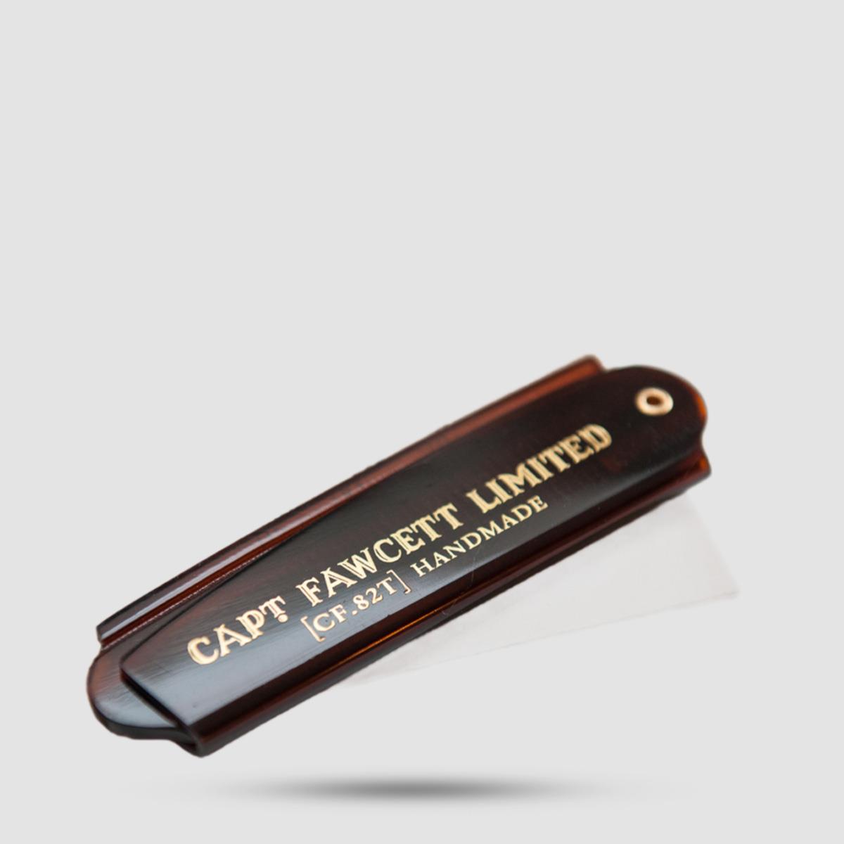 Captain Fawcett folding beard comb - Grooming - Handmade from cellulose acetate