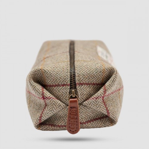 Captain Fawcett Tweed Wash Bag - Νεσεσέρ ταξιδιού - Χειροποίητο βρετανικό tweed