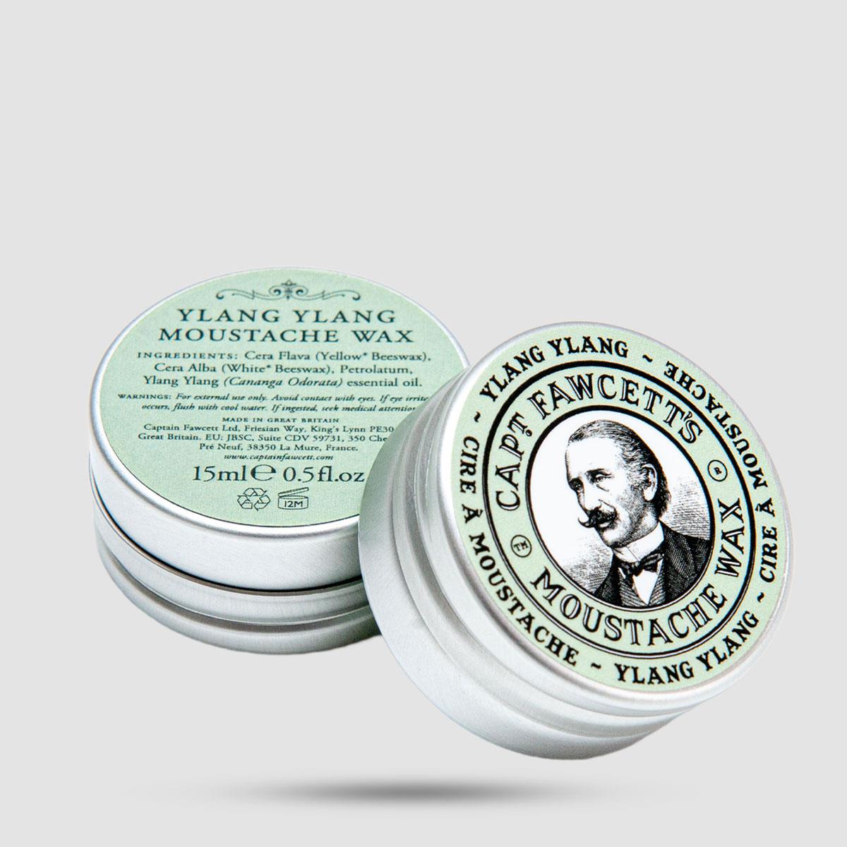 Κερί Μουστακιού Captain Fawcett Ylang Ylang - Grooming - Φυσικό κερί μέλισσας για στερέωση